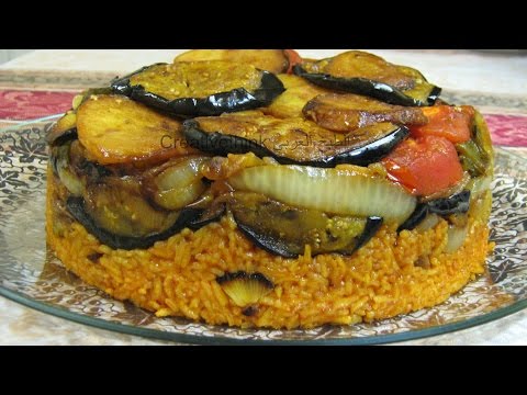 مقلوبة. مقلوبة الرز الاحمر باللحم  - أكلات عراقية. Maqluba (مقلوبة). iraqi food