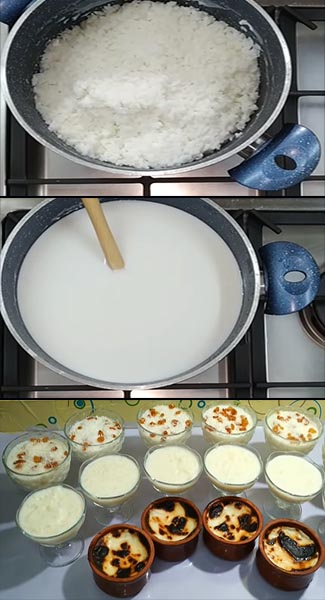 طريقة عمل الرز بلبن بدون نشا