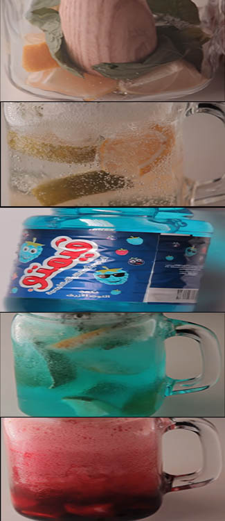 طريقة عمل العصير الأزرق بالصور