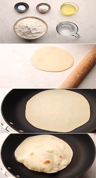 طريقة عمل خبز التورتيلا في البيت