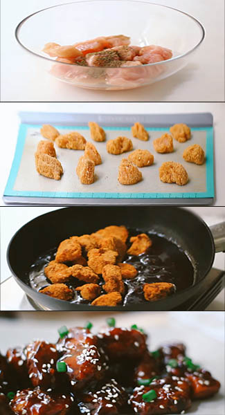طريقة عمل الدجاج الصيني المقلي