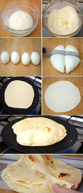 طريقة عمل الخبز العربي بالصور