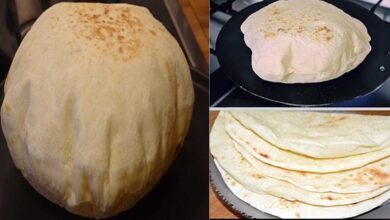 طريقة عمل الخبز العربي المنفوخ