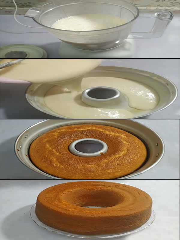 طريقة عمل الكيكة بالصور