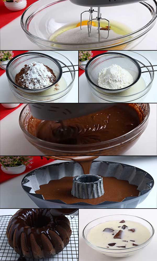 طريقة عمل الكيك بالشوكولاتة سهلة وسريعة